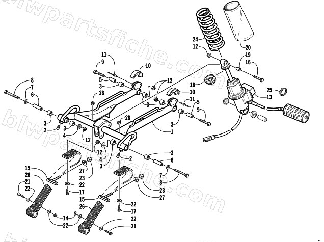 REAR SUSPENSION FRONT ARM ASSEMBLY diagram