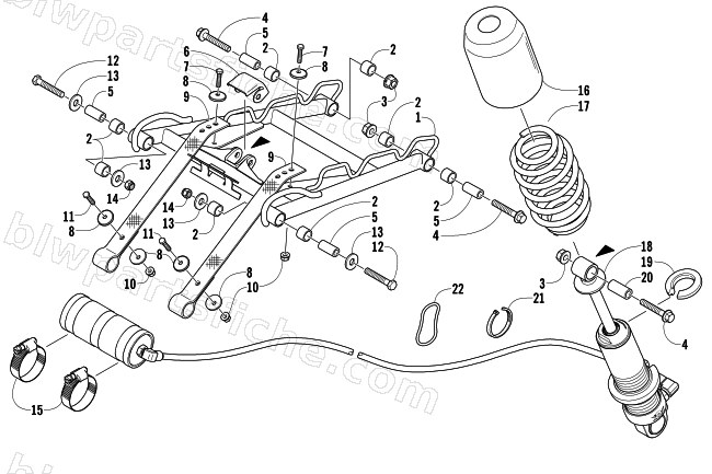 REAR SUSPENSION FRONT ARM ASSEMBLY diagram