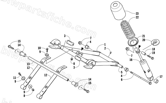 REAR SUSPENSION FRONT ARM ASSEMBLY diagram