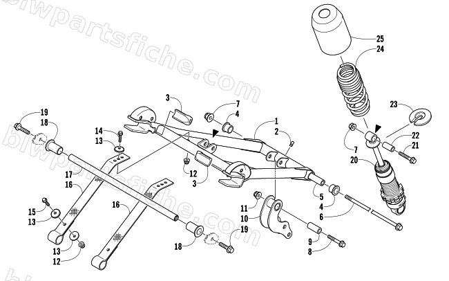 REAR SUSPENSION FRONT ARM ASSEMBLY diagram