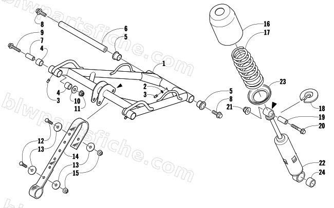 REAR SUSPENSION FRONT ARM ASSEMBLY diagram