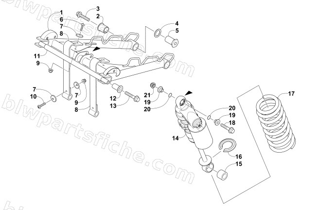 REAR SUSPENSION FRONT ARM ASSEMBLY diagram