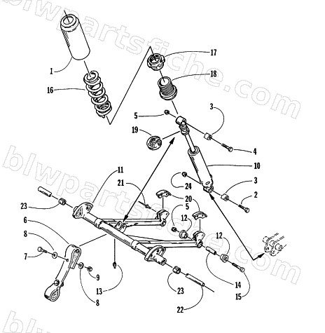 REAR SUSPENSION FRONT ARM ASSEMBLY diagram
