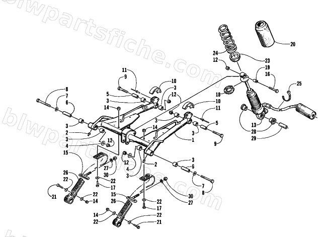 REAR SUSPENSION - FRONT ARM ASSEMBLY diagram
