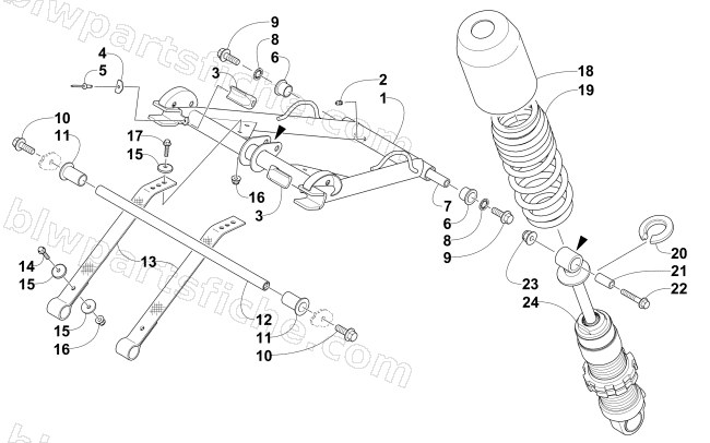 REAR SUSPENSION FRONT ARM ASSEMBLY diagram