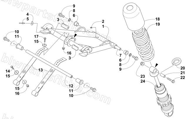 REAR SUSPENSION FRONT ARM ASSEMBLY diagram