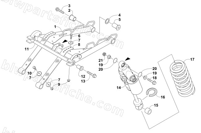 REAR SUSPENSION FRONT ARM ASSEMBLY diagram