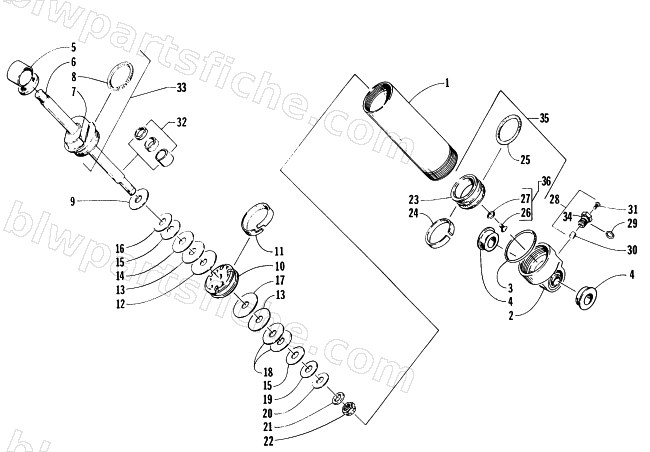 REAR SUSPENSION FRONT ARM SHOCK ABSORBER diagram