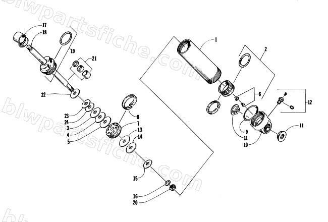 REAR SUSPENSION FRONT ARM SHOCK ABSORBER diagram