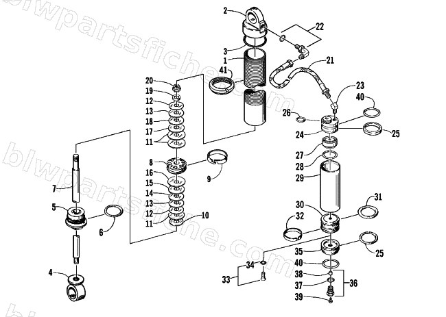 REAR SUSPENSION - FRONT ARM SHOCK ABSORBER diagram