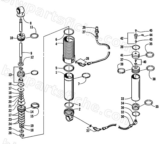 REAR SUSPENSION - FRONT ARM SHOCK ABSORBER diagram