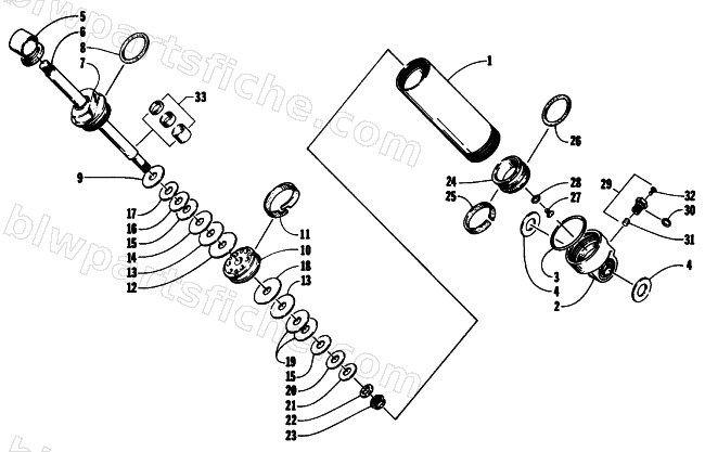 REAR SUSPENSION FRONT ARM SHOCK ABSORBER diagram