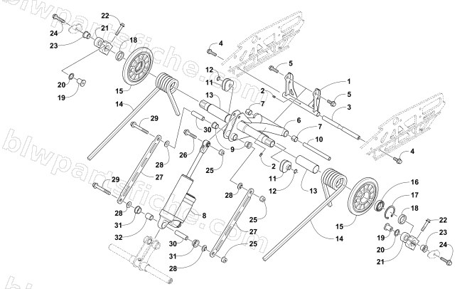 REAR SUSPENSION REAR ARM ASSEMBLY diagram