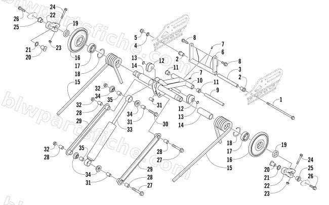 REAR SUSPENSION REAR ARM ASSEMBLY diagram