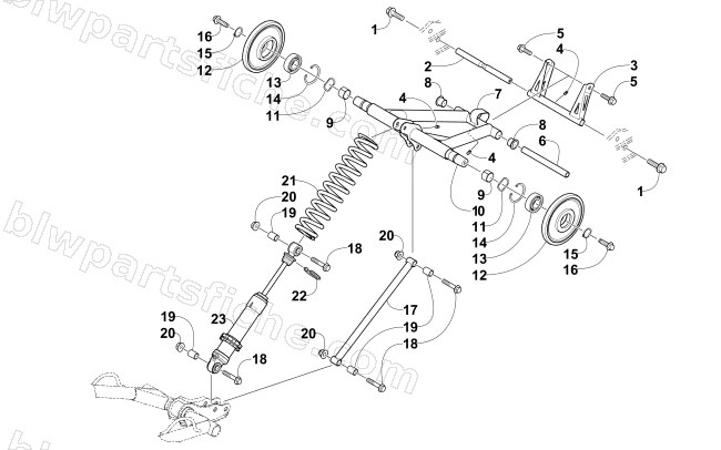 REAR SUSPENSION REAR ARM ASSEMBLY diagram