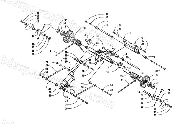 REAR SUSPENSION - REAR ARM ASSEMBLY diagram