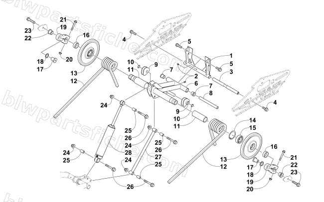 REAR SUSPENSION REAR ARM ASSEMBLY diagram