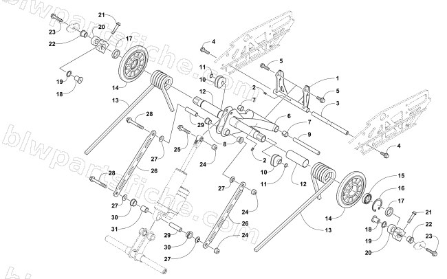 REAR SUSPENSION REAR ARM ASSEMBLY diagram