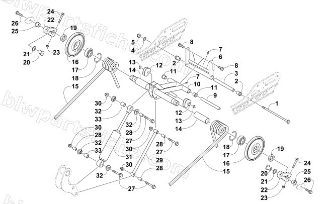 REAR SUSPENSION REAR ARM ASSEMBLY diagram