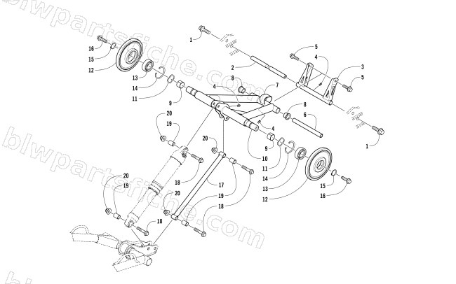 REAR SUSPENSION REAR ARM ASSEMBLY diagram