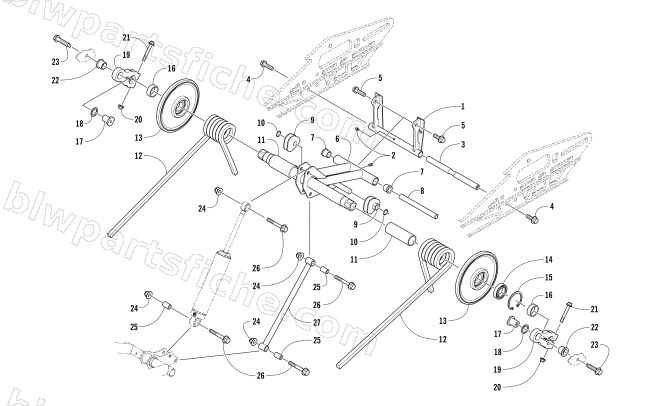 REAR SUSPENSION REAR ARM ASSEMBLY diagram