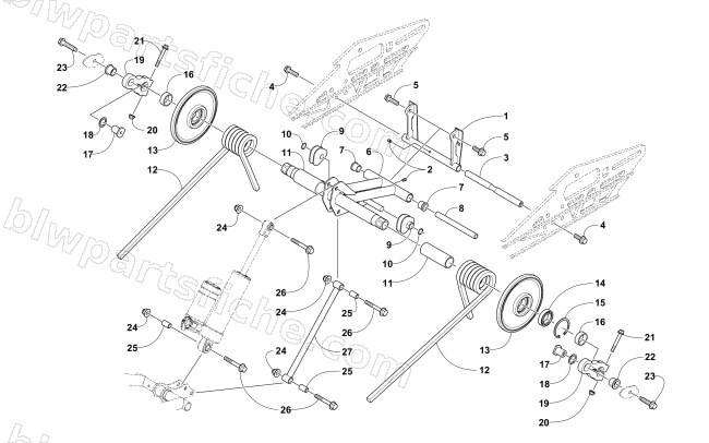 REAR SUSPENSION REAR ARM ASSEMBLY diagram