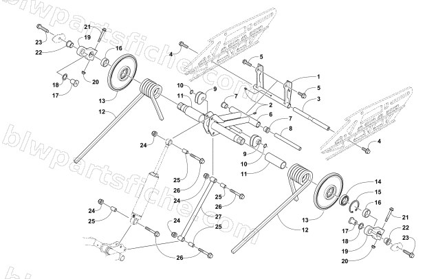 REAR SUSPENSION REAR ARM ASSEMBLY diagram