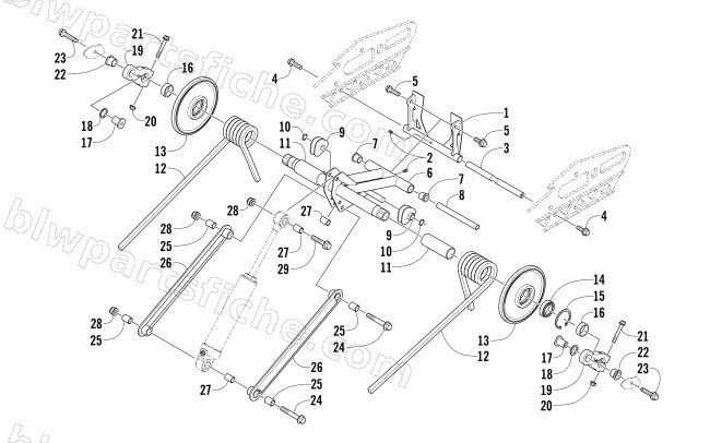 REAR SUSPENSION REAR ARM ASSEMBLY diagram