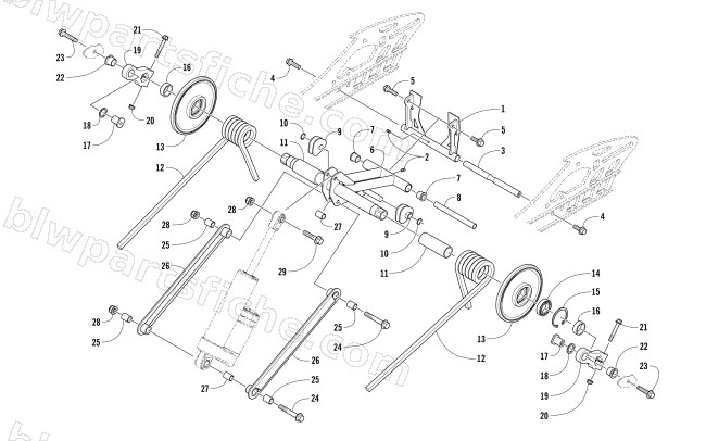REAR SUSPENSION REAR ARM ASSEMBLY diagram
