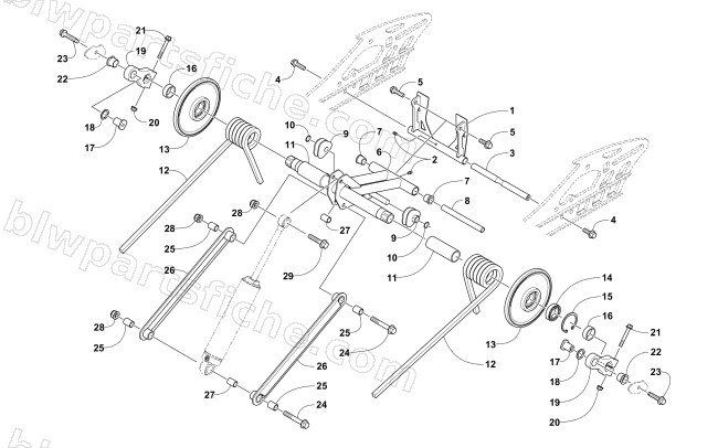 REAR SUSPENSION REAR ARM ASSEMBLY diagram