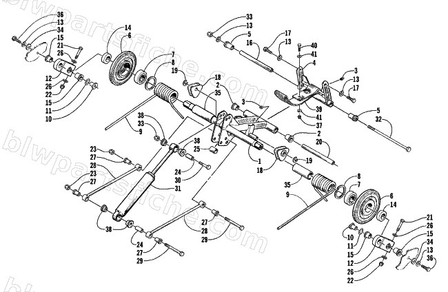 REAR SUSPENSION REAR ARM ASSEMBLY diagram