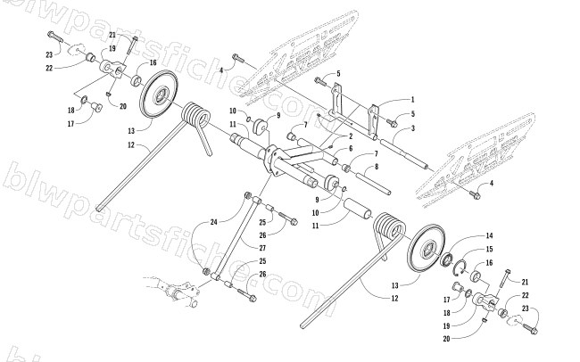 REAR SUSPENSION REAR ARM ASSEMBLY diagram