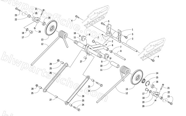 REAR SUSPENSION REAR ARM ASSEMBLY diagram