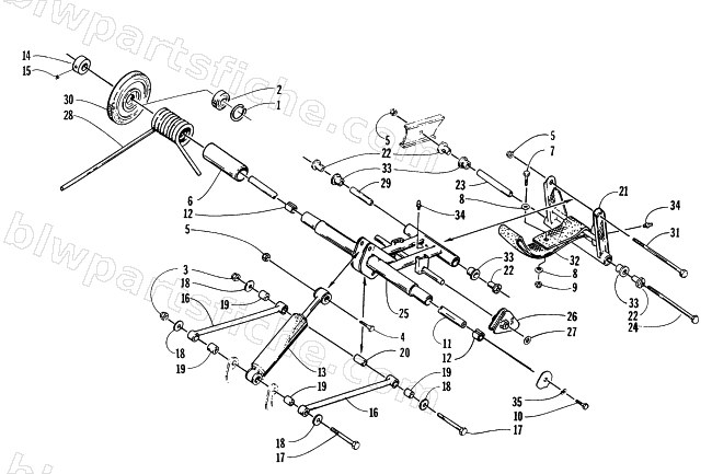 REAR SUSPENSION REAR ARM ASSEMBLY diagram