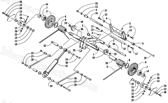 REAR SUSPENSION REAR ARM ASSEMBLY diagram