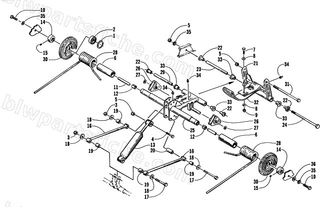 REAR SUSPENSION REAR ARM ASSEMBLY diagram