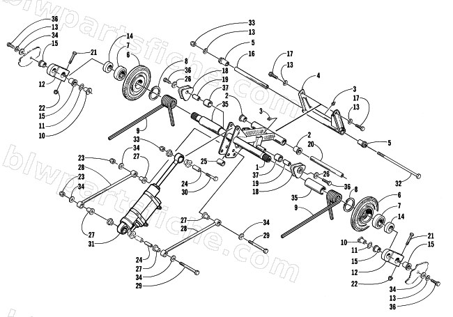 REAR SUSPENSION REAR ARM ASSEMBLY diagram