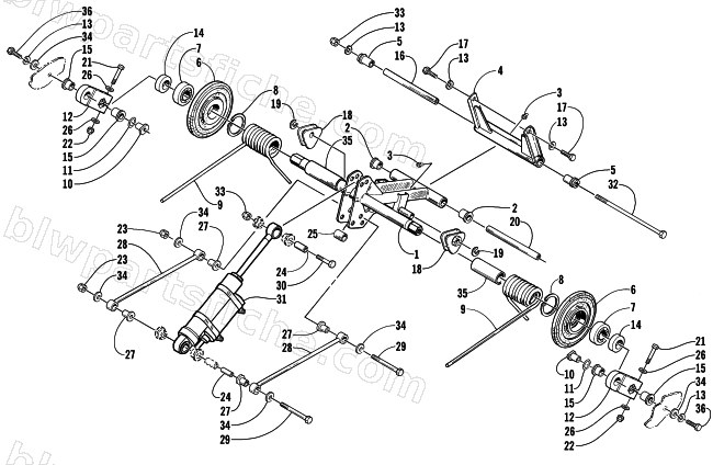 REAR SUSPENSION REAR ARM ASSEMBLY diagram