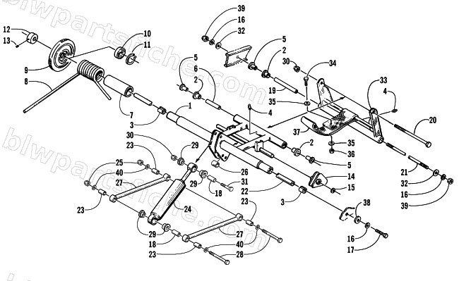REAR SUSPENSION REAR ARM ASSEMBLY diagram