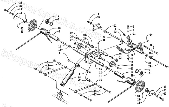 REAR SUSPENSION REAR ARM ASSEMBLY diagram