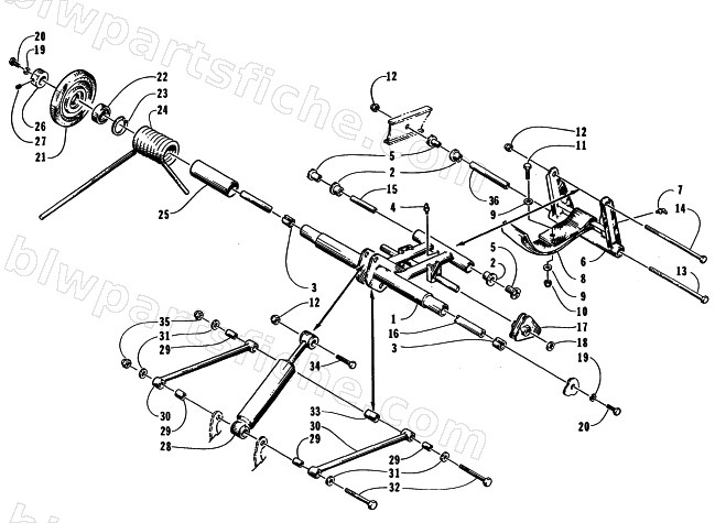 REAR SUSPENSION REAR ARM ASSEMBLY diagram