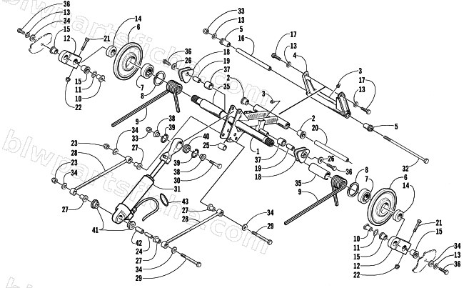 REAR SUSPENSION REAR ARM ASSEMBLY diagram