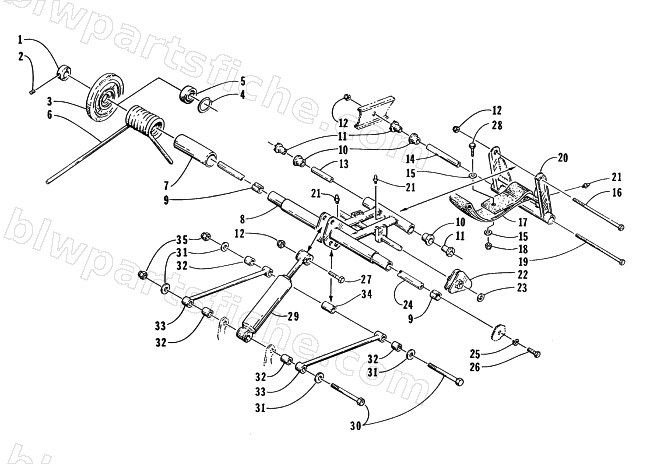 REAR SUSPENSION - REAR ARM ASSEMBLY diagram