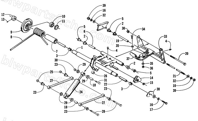 REAR SUSPENSION REAR ARM ASSEMBLY diagram