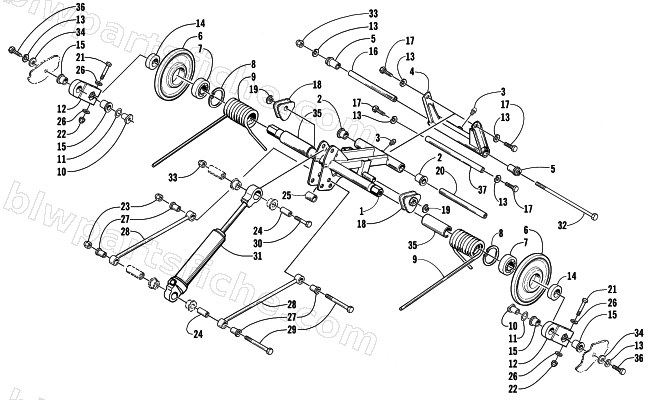 REAR SUSPENSION REAR ARM ASSEMBLY diagram
