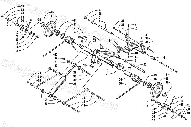 REAR SUSPENSION REAR ARM ASSEMBLY diagram