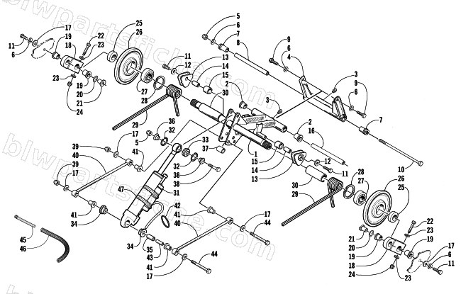 REAR SUSPENSION REAR ARM ASSEMBLY diagram