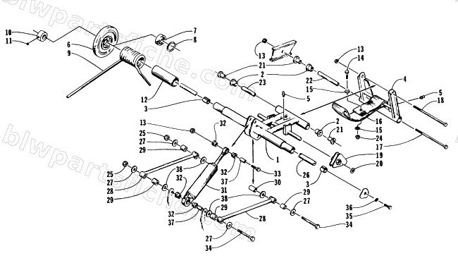 REAR SUSPENSION REAR ARM ASSEMBLY diagram
