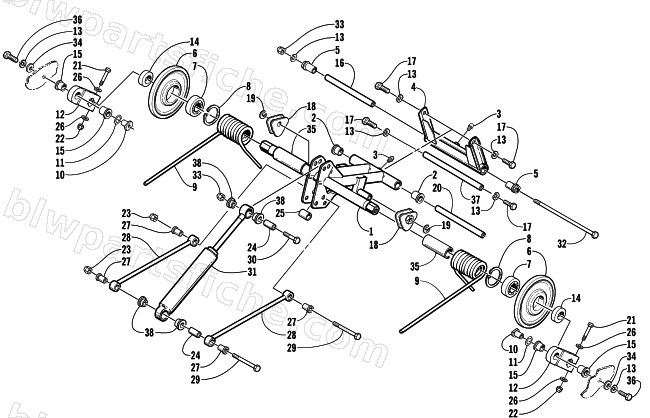 REAR SUSPENSION REAR ARM ASSEMBLY diagram