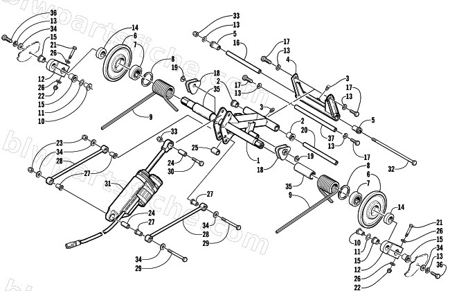 REAR SUSPENSION REAR ARM ASSEMBLY diagram